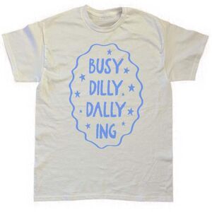 😴 “Busy Dilly Dallying Graphic Tee – Playful Retro Shirt